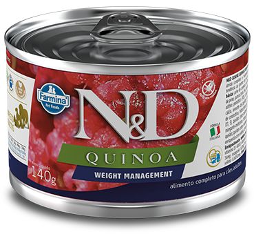 Alimento Úmido Lata N&D Canine Quinoa Weight Management 140g