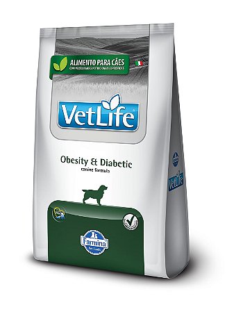 Ração Seca Vet Life Canine Obesity & Diabetic