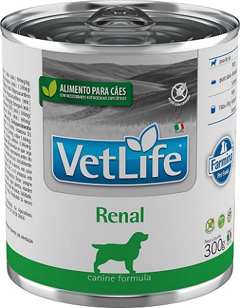 Alimento Úmido Lata Vet Life Canine Renal 300g