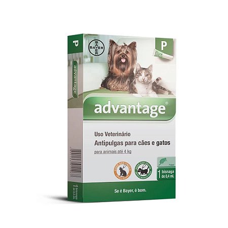 Antipulgas Elanco Bayer Advantage P 0,4ml para Cães e Gatos
