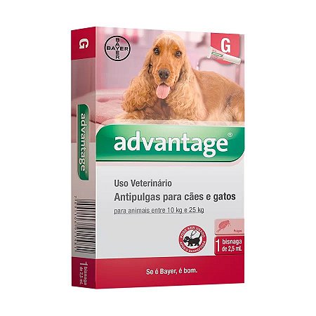 Antipulgas Elanco Bayer Advantage G 2,5ml para Cães