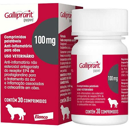 Anti-inflamatório Elanco Galliprant 100mg