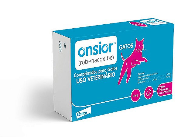 Anti-Inflamatório Elanco Onsior 6mg para Gatos 6 Comprimidos