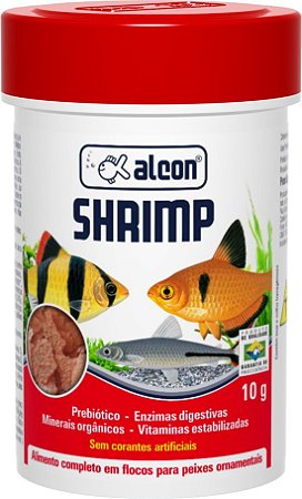 Alimento Seco em Flocos Alcon Shrimp