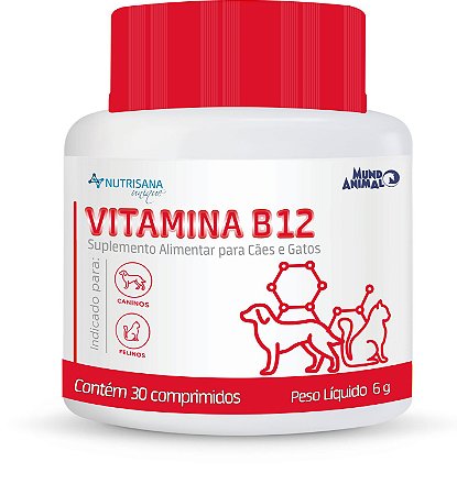 Suplemento Nutrisana Unique Vitamina B12 30 Comprimidos