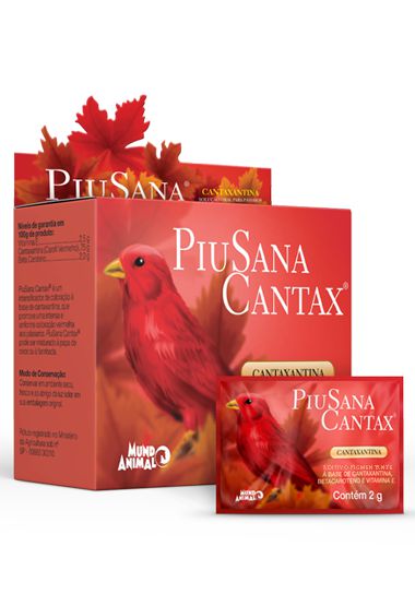 Aditivo Pigmentante Nutricional Mundo Animal PiuSana Cantax 2g