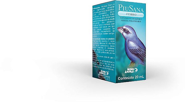 Suplemento Alimentar Nutricional Mundo Animal PiuSana Ferro 20ml