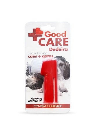 Escova Dental Dedeira Mundo Animal Good Care 1 Unidade
