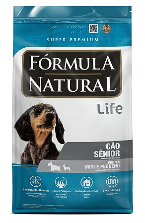 Ração Seca Fórmula Natural Life Cães Sênior Porte Mini e Pequeno