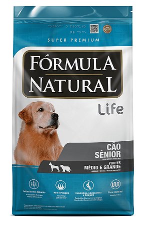 Ração Seca Fórmula Natural Life Cães Sênior Porte Médio e Grande 15kg