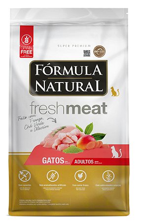 Ração Seca Fórmula Natural Fresh Meat Gatos Adultos sabor Frango