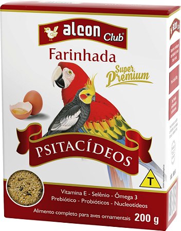 Alimento Completo Alcon Club Farinhada Psitacídeos Super Premium