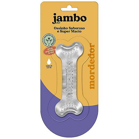 Osso Silicone Jambo Boninho Leite