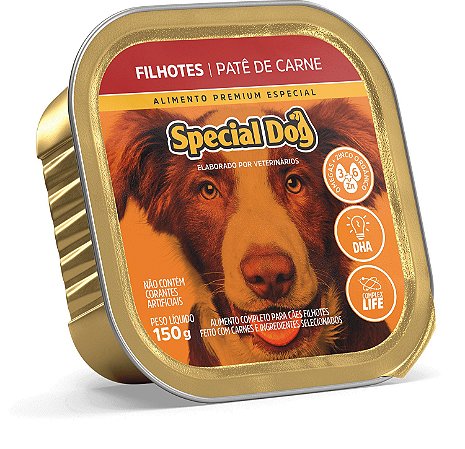 Alimento Úmido Patê Special Dog Filhote sabor Carne 150g