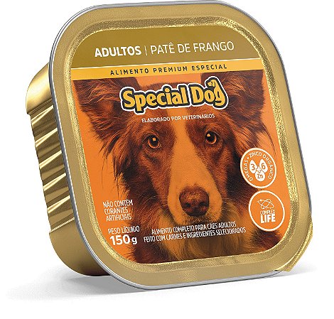 Alimento Úmido Patê Special Dog Adulto sabor Frango 150g