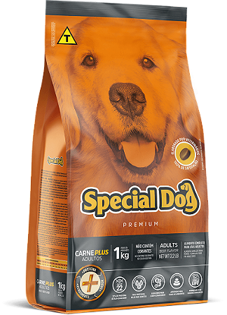 Ração Seca Special Dog Cães Adultos sabor Carne Plus