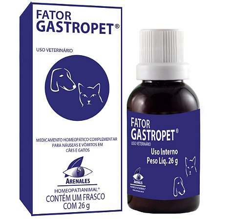 Homeopatia Para Cães e Gatos Arenales Fator Gastropet 26g