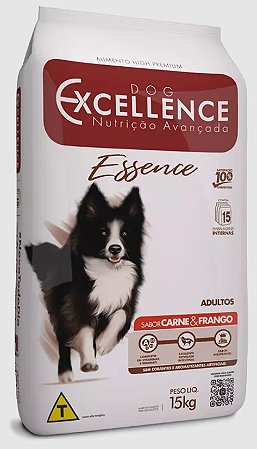 Ração Seca Dog Excellence Essence Cães Adultos sabor Carne e Frango 15kg
