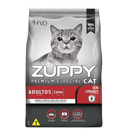Ração Seca Zuppy Cat Premium Especial Adulto sabor Carne