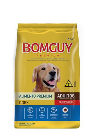 Ração Seca Bomguy Premium Coex Cães Adultos sabor Carne