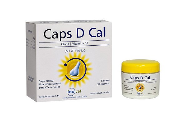 Suplemento Alimentar Inovet Caps D Cal 30 Cápsulas