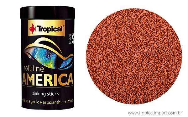 Ração Tropical Soft Line America P Sticks