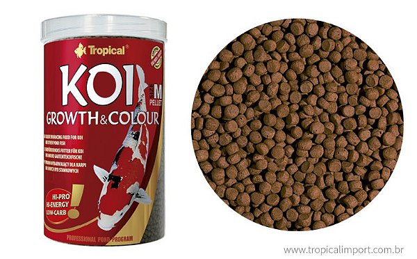 Tropical Koi Growth & Colour Medium Pellets