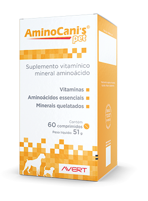 Suplemento Avert Aminocani's Pet 60 Comprimidos
