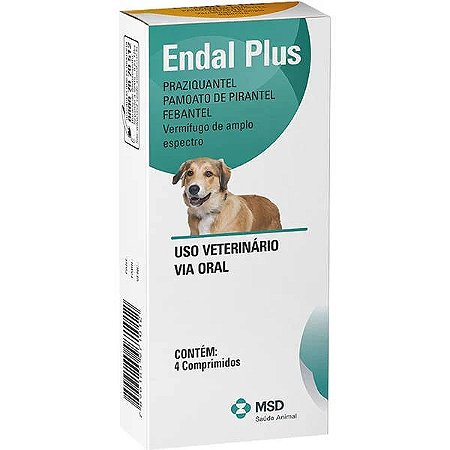 Endoparasiticida MSD Endal Plus 660mg 04 Comprimidos