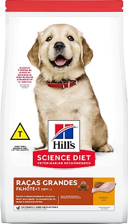 Ração Seca Hills Canino Filhote Raças Grandes sabor Frango 12kg