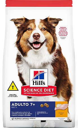 Ração Seca Hills Canino Adulto 7+ sabor Frango 6kg