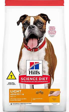 Ração Seca Hills Canino Adulto Light sabor Frango