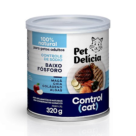 Alimento Úmido Lata Pet Delícia Cuidados Especiais Gatos Adultos Control Cat 320g
