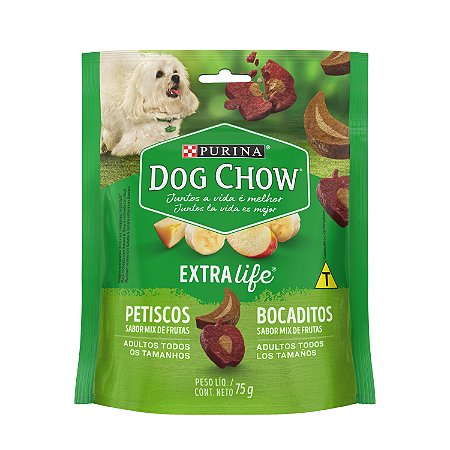 Petisco Dog Chow Cão Adulto sabor Mix de Frutas 75g