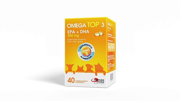 Suplemento	Agener União Omega Top 3 40 Cápsulas