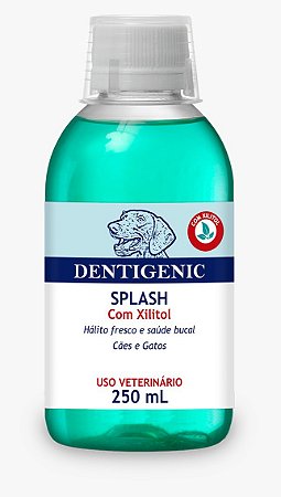 Solução Oral Refrescante com Xilitol Unique Veterinária Dentigenic Splash 250ml