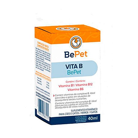Suplemento BePet Vita B 40ml