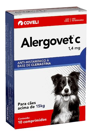 Antialérgico Coveli Alergovet C 1,4mg