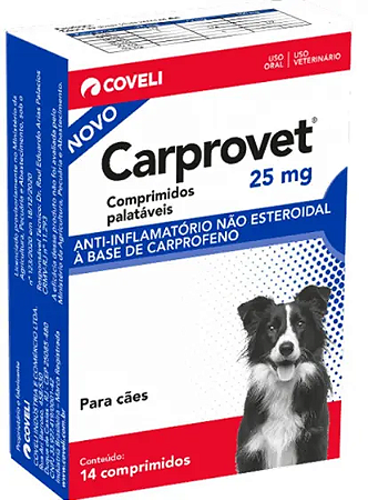 Anti-inflamatório Coveli Carprovet 14 Comprimidos