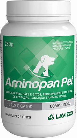 Suplemento Lavizoo Aminopan Pet 125 Comprimidos
