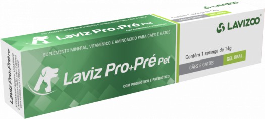 Suplemento Lavizoo Laviz Pro + Pre Pet 14g