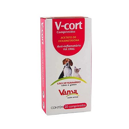 Anti-inflamatório Vansil V-Cort 20 Comprimidos
