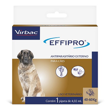 Antiparasitário Virbac Effipro Cães Entre 40 e 60kg 4,02ml
