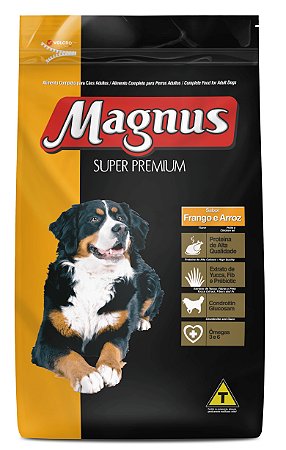 Ração Seca Magnus Super Premium Cães Adultos sabor Frango e Arroz 15kg