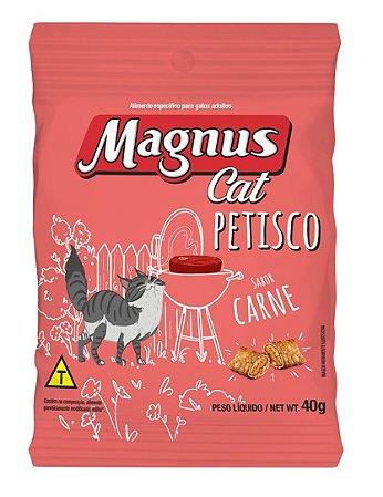 Petisco Magnus Cat sabor Carne 40g