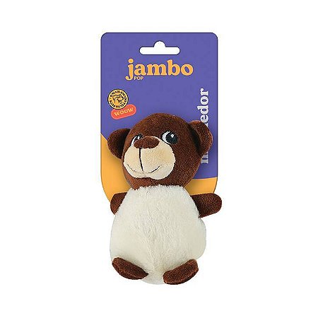 JB25592N - Mordedor Pelúcia Jambo Pop Animal Bear