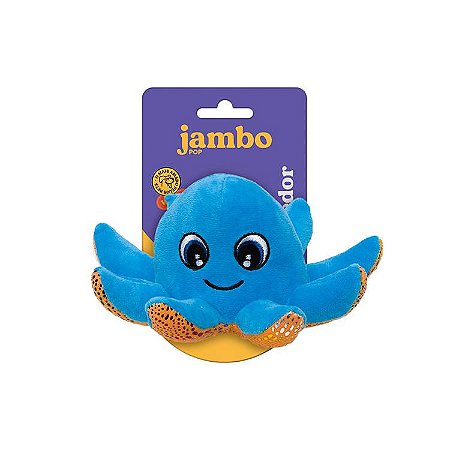 JBN25583N - Mordedor Pelúcia Jambo Pop Aqua Octopus