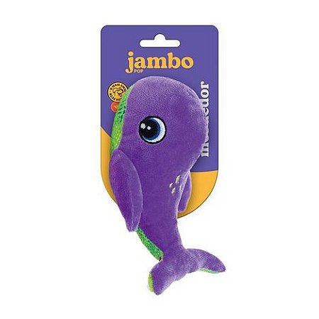 JB25584N - Mordedor Pelúcia Jambo Pop Aqua Baleia