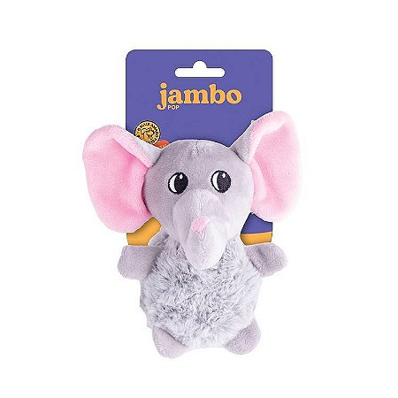 JB25593N - Mordedor Pelúcia Jambo Pop Animal Elephant
