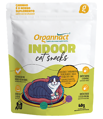 Cat Snacks Organnact Indoor 40g